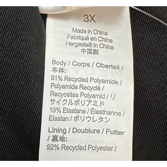 2/$15 NWT J. Crew Ribbed Cross-Front Cheeky Bikini Bottom Black Plus Size 3X - Picture 5 of 8